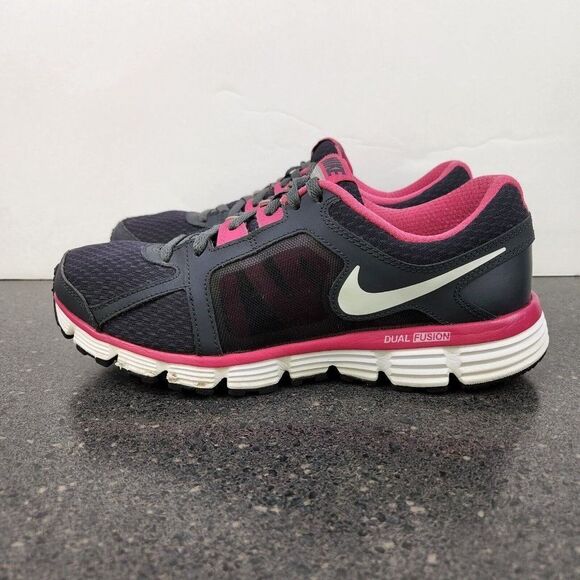 Nike Dual Fusion ST 2 456970-004 Grey Pink Women's Running Size US 7Y UK 6 - Picture 1 of 10
